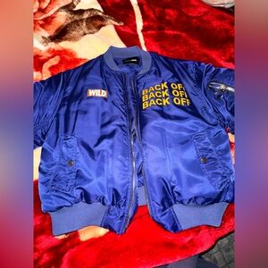 Reversible navy blue jacket fashion Nova